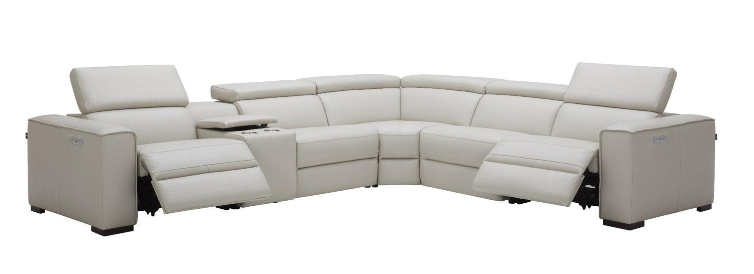 J&M Furniture - Picasso Motion Sectional In Silver Grey - 18865-Sg