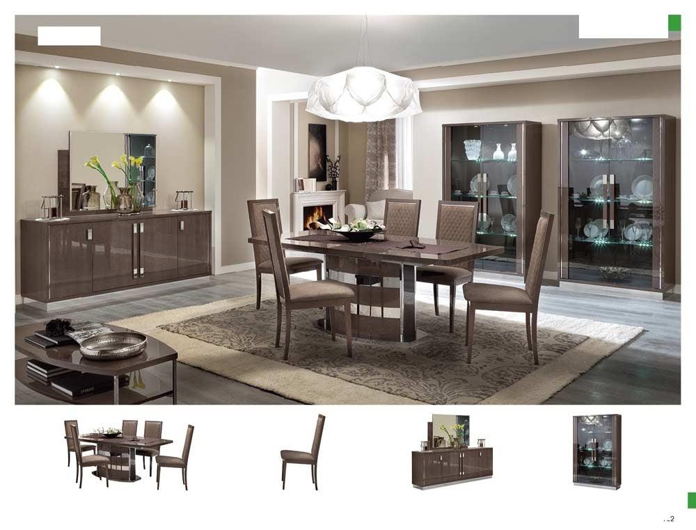 Platinum 10-Piece Dining Room Set with Buffet, | ESF Furniture – Home ...