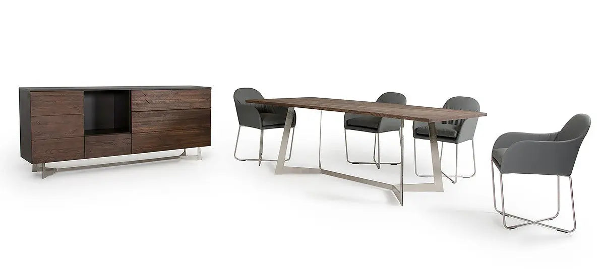 Vig Furniture - Modrest Wharton Modern Dark Aged Oak Buffet - Vgedpos200108