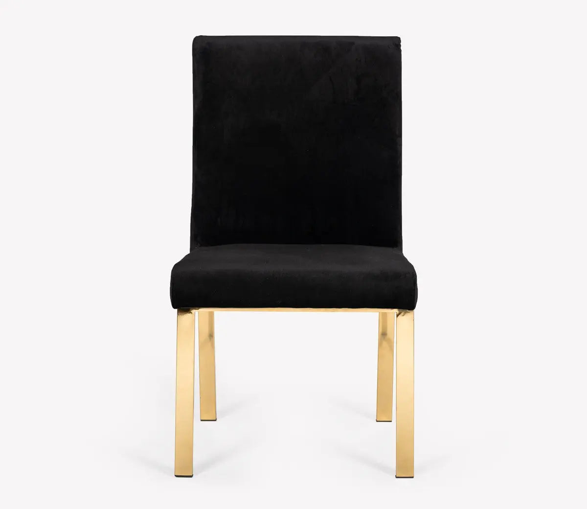 Vig Furniture - Modrest Reba Modern Black Velvet & Gold Dining Chair (Set Of 2) - Vgvcb0258G-Blk
