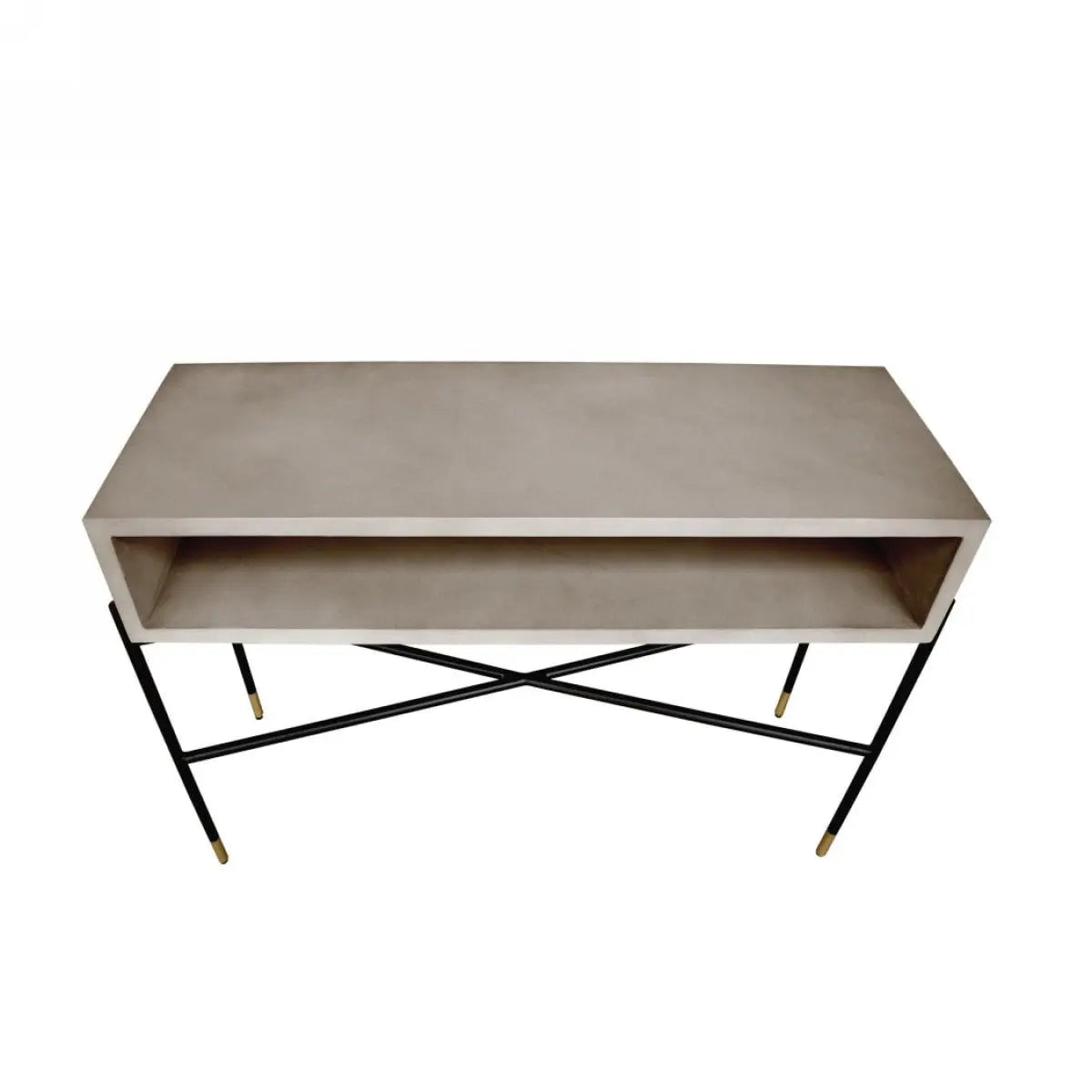 Vig Furniture - Modrest Walker Modern Concrete & Metal Console Table - Vglbrokycs-113