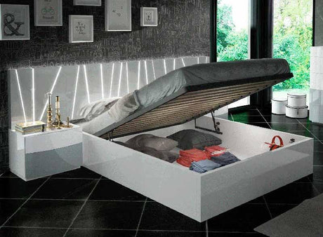 Esf Furniture - Ronda Salvador Storage Platform Eastern King Bed - Rondasspekb