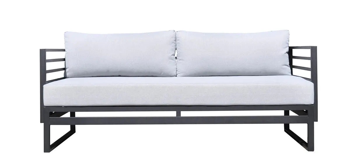 Vig Furniture - Renava Wharf Outdoor Grey & Black Sofa Set - Vgges0273