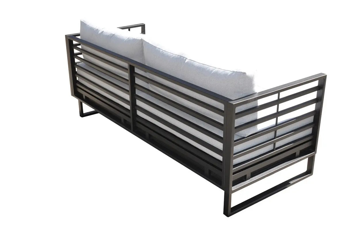 Vig Furniture - Renava Wharf Outdoor Grey & Black Sofa Set - Vgges0273