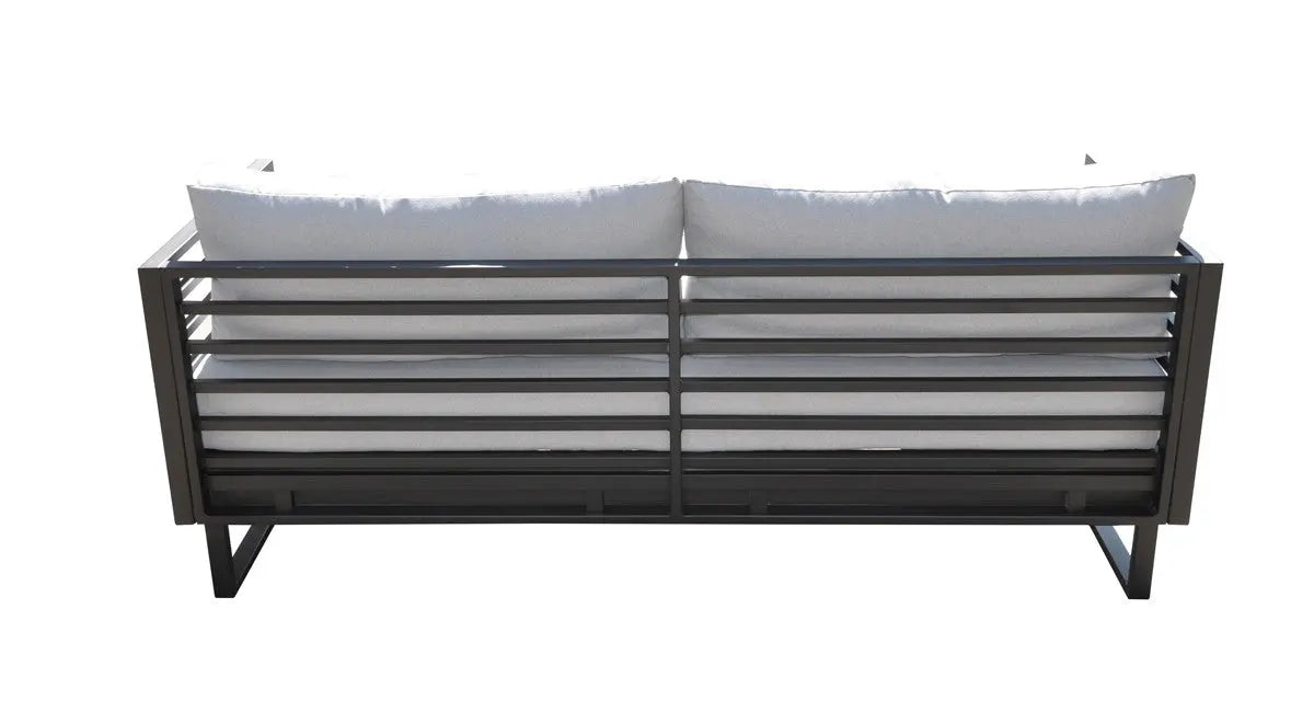 Vig Furniture - Renava Wharf Outdoor Grey & Black Sofa Set - Vgges0273