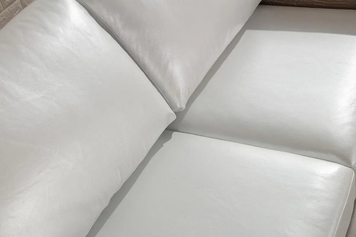 Divani Casa Cordova Modern Bronze & White Leather Sofa Set Vgbnsbl - 9228 | Home Elegance USA