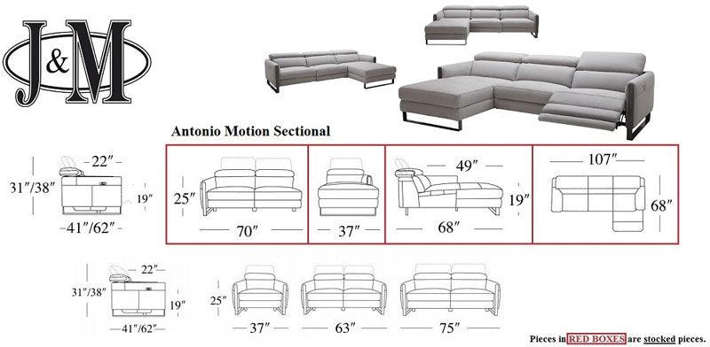 Antonio Premium Motion Sectional - 182799 | J&M | Home Elegance USA