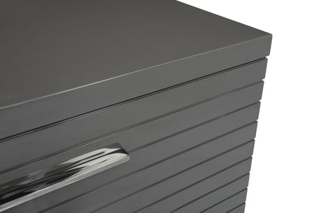 Vig Furniture Modrest Splendor - Grey High Gloss Slatted Dresser