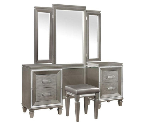 Homelegance - Tamsin Vanity Dresser With Mirror And Vanity Stool - 1616-15-14