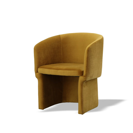 Vig Furniture Modrest Vassar - Burnt Umber Velvet Dining Chair