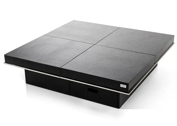 A&X Horizon Modern Crocodile Black Coffee Table VGUNAK856 - 120C - BLK | VIG | Home Elegance USA