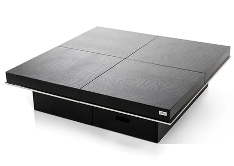 A&X Horizon Modern Crocodile Black Coffee Table VGUNAK856 - 120C - BLK | VIG | Home Elegance USA