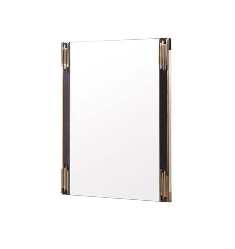 Vig Furniture - Modrest Token Modern Black & Gold Mirror - Vgvcj815-M