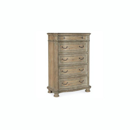 Elegant wooden chest of drawers with multiple storage compartments, perfect for organizing bedroom essentials in style.