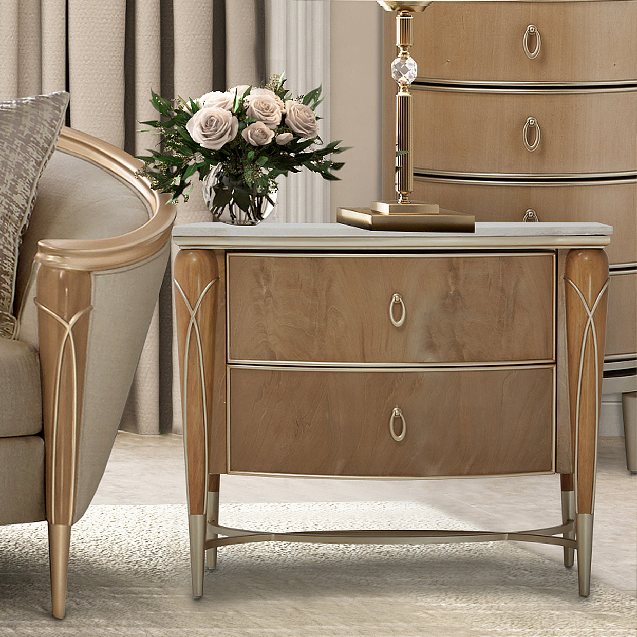 Villa Cherie Caramel | Aico Furniture