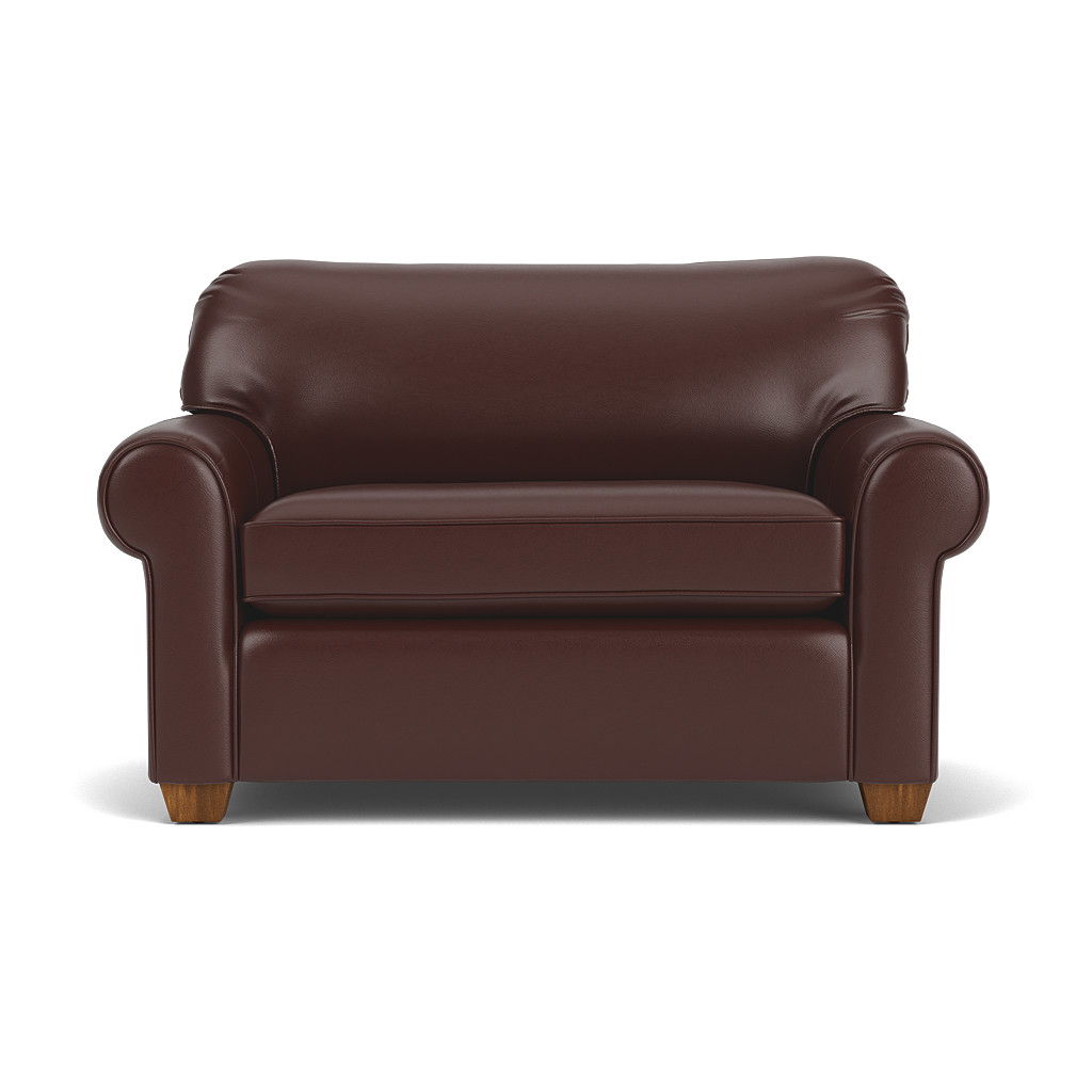 Thornton Leather Stationary Twin Sleeper | Flexsteel