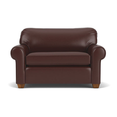 Thornton Leather Stationary Twin Sleeper | Flexsteel