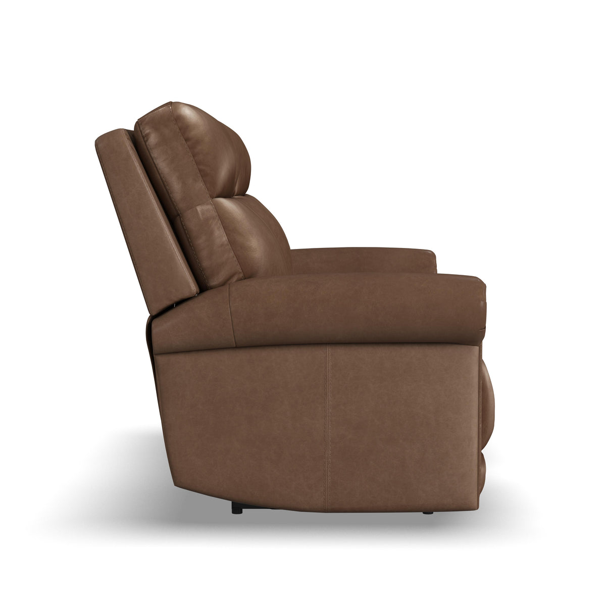 Alexander Power Reclining Loveseat With Console, Power Headrest & Lumbar - Khaki Brown | Flexsteel