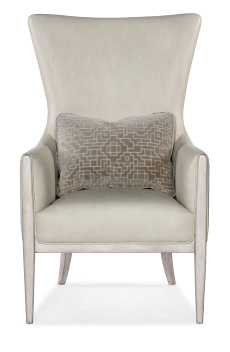 Kyndall Club Chair With Accent Pillow - Beige by Hooker Furniture - View 4