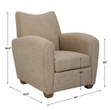 Teddy Accent Chair Latte - Beige by Uttermost - View 10
