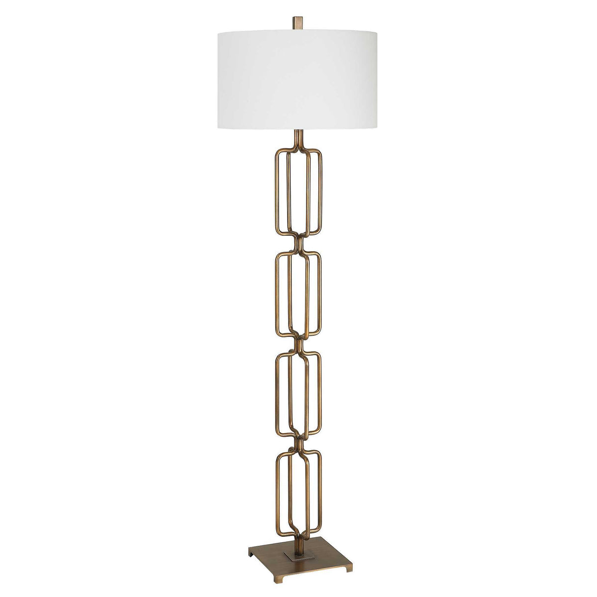 Link Brushed Gold Floor Lamp by Uttermost - View 5