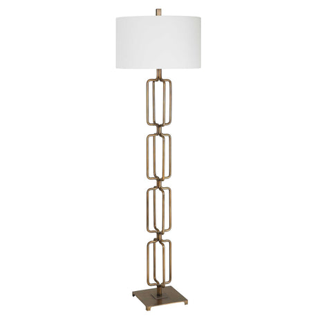 Link Brushed Gold Floor Lamp by Uttermost - View 5