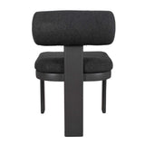Bolster Back Outdoor Dining Chair Charcoal - Black by Uttermost - View 7