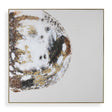Moon Landing Hand Painted Abstract Art Black / Brown / Gold / Gray / White - Gold / White by Uttermost - View 1