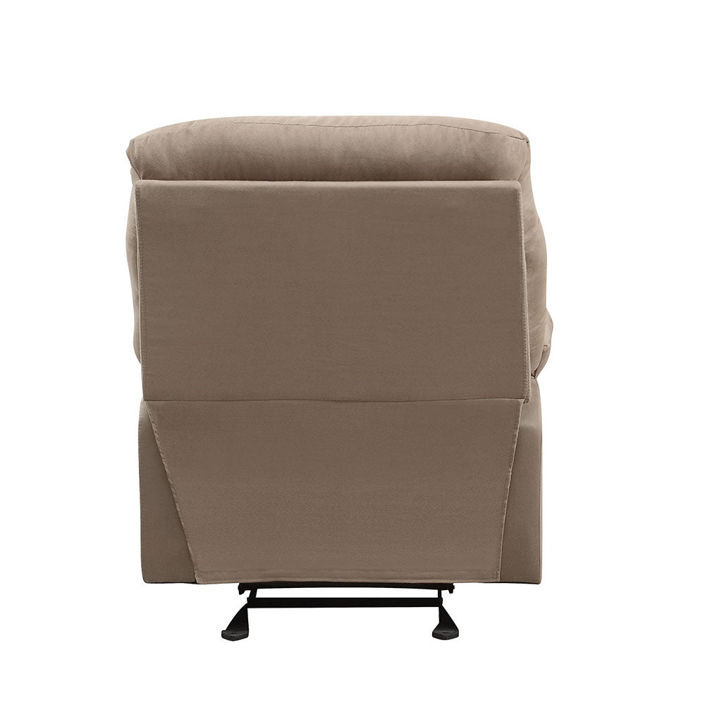 Acme - Arcadia Motion Recliner 627 Light Brown Microfiber