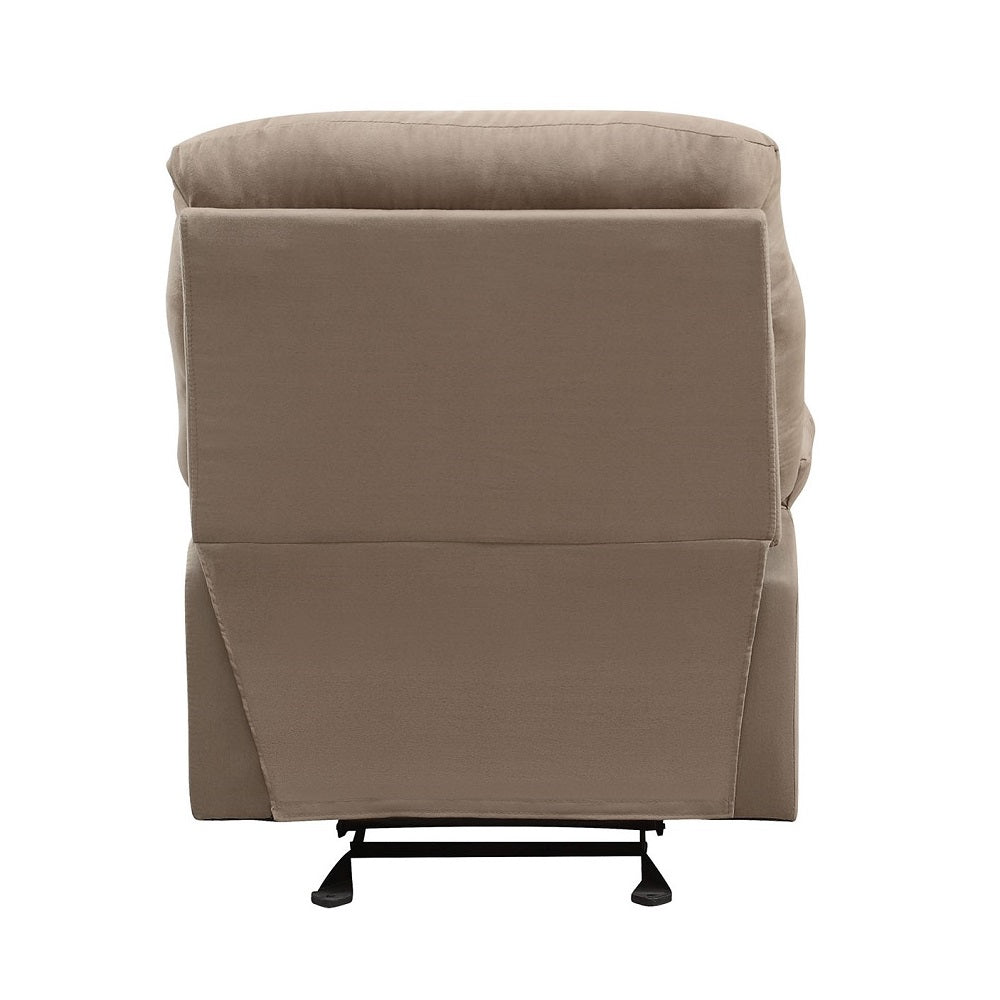 Arcadia Motion Glider Recliner 634 Light Brown Microfiber | Acme - 634. - Home Elegance USA - 5