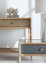 Retreat Pole Rattan Bedside Table - Beige / Green by Hooker Furniture - View 2