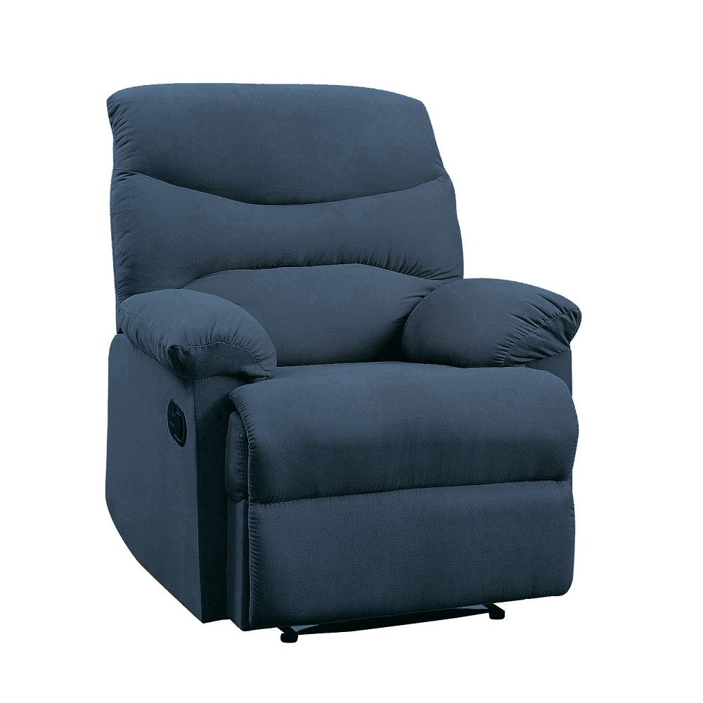 Acme - Arcadia Motion Recliner 700 Blue Woven Fabric