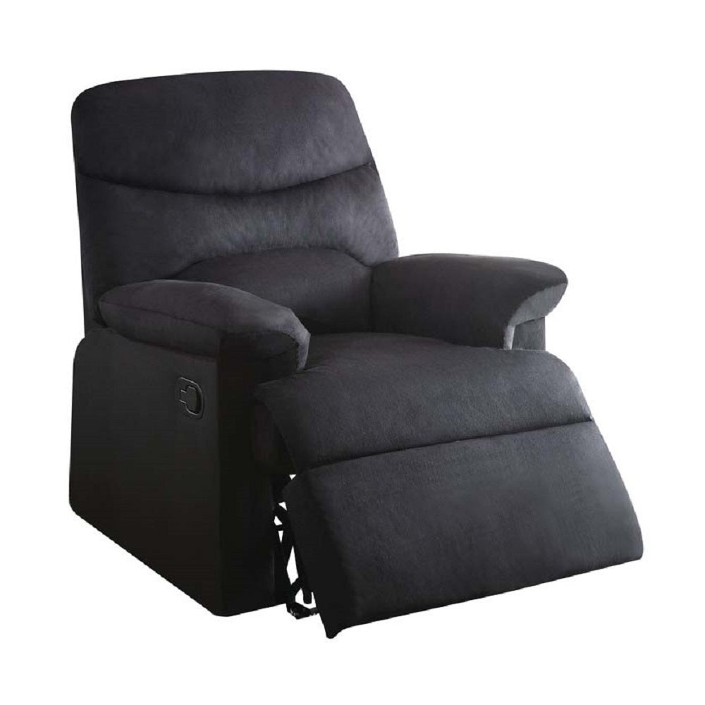 Acme - Arcadia Motion Recliner 701 Black Woven Fabric