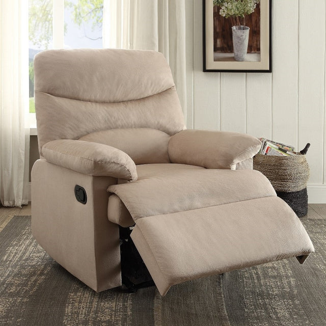 Acme - Arcadia Motion Recliner 703 Light Brown Woven Fabric