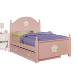 Acme - Floresville Trundle (Twin) 00738-TRN White Flowers & Pink Finish