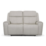 Barnett Power Reclining Loveseat With Power Headrests & Lumbar - Timber | Flexsteel