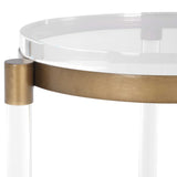 Pereira Round Acrylic Accent Table - Bronze by Uttermost - View 6
