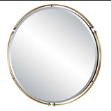 Wesley Round Mirror - Gold by Uttermost - View 4