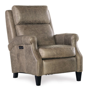 Hurley Power Recliner With Power Headrest - Dark Gray by Hooker Furniture - View 1