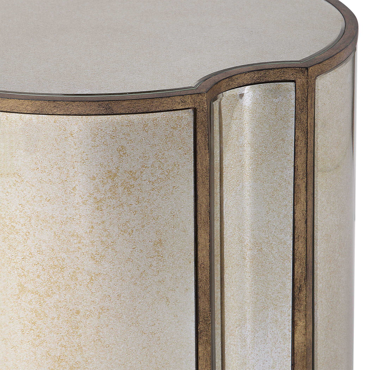 Harlow Mirrored Accent Table - Gold by Uttermost - View 4