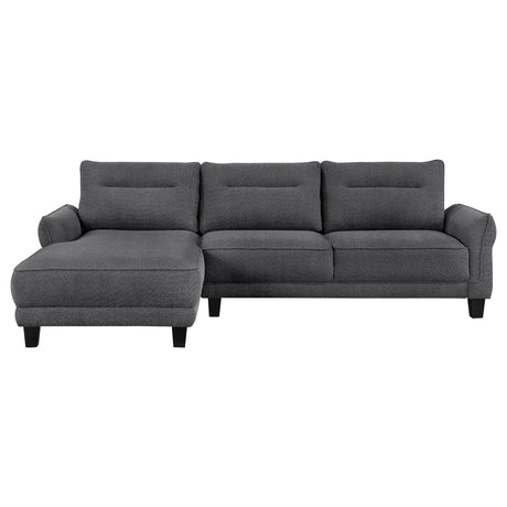 Verona Grey Loose Back Sectional Sofa - sold by Home Elegance USA