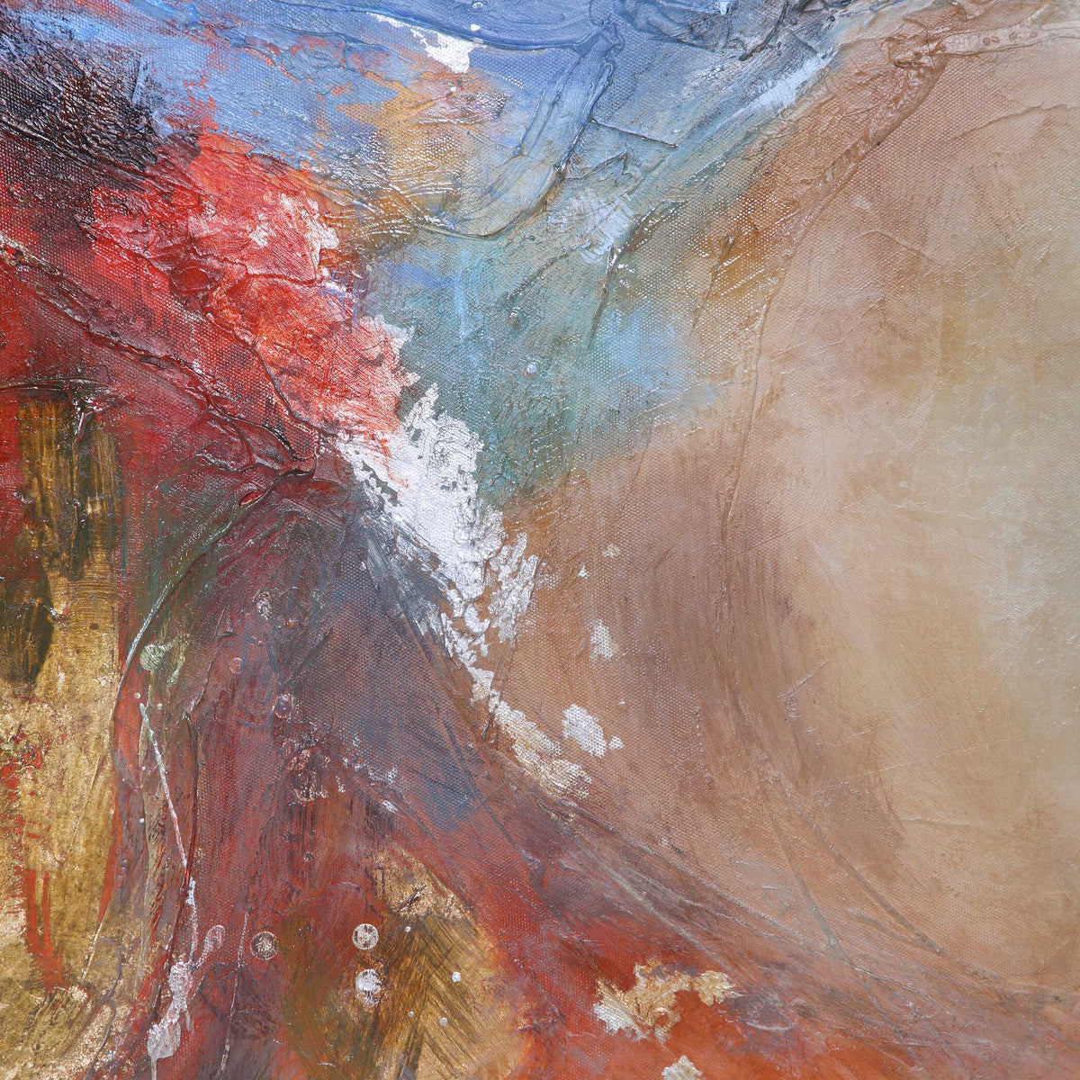 Summer Sunset Abstract Art - Red / Blue by Uttermost - View 5