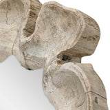 Ariadne Round Mirror Woodtone - Beige by Uttermost - View 5