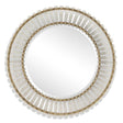 Denali Textured Glass Round Mirror - Silver by Uttermost - View 1
