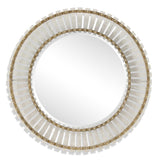 Denali Textured Glass Round Mirror - Silver by Uttermost - View 1