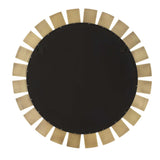 Toluca Round Mirror Brass - Gold by Uttermost - View 6