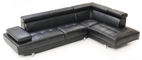 Riveredge G448-SC Sectional  ( Without Ottoman) , BLACK - sold by Home Elegance USA