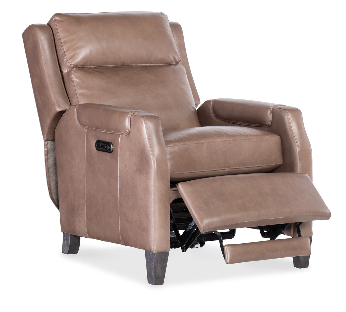 Nelson Power Recliner With Power Headrest - Light Brown by Hooker Furniture - View 6