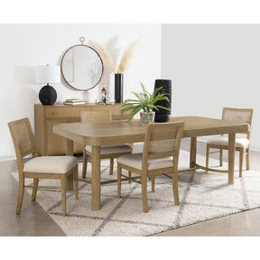 Benson Sand Wash 5-piece Extension Leaf Dining Table Set - sold by Home Elegance USA
