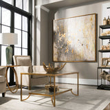 Golden Raindrops Modern Abstract Art - Beige / Light Brown by Uttermost - View 3